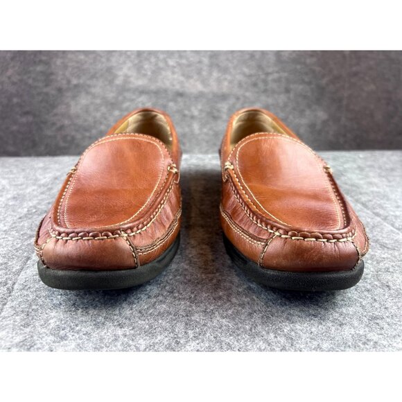 Dockers Catalina Brown Leather Loafers Mens 10M Slip-On Shoes Casual Comfort main image 4